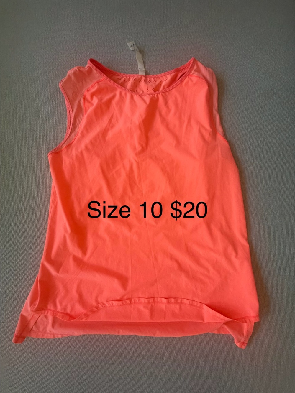 lululemon athletica Neon Coral Racerback Tank